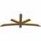 Ekena Millwork Alberta Smooth Timber Gable Bracket, Western Red Cedar, 60"W x 25"H x 1 1/2"D x 3 1/2"F, 10/12 Pitch GBW060X25X0204ALB00SWR - alternate 3